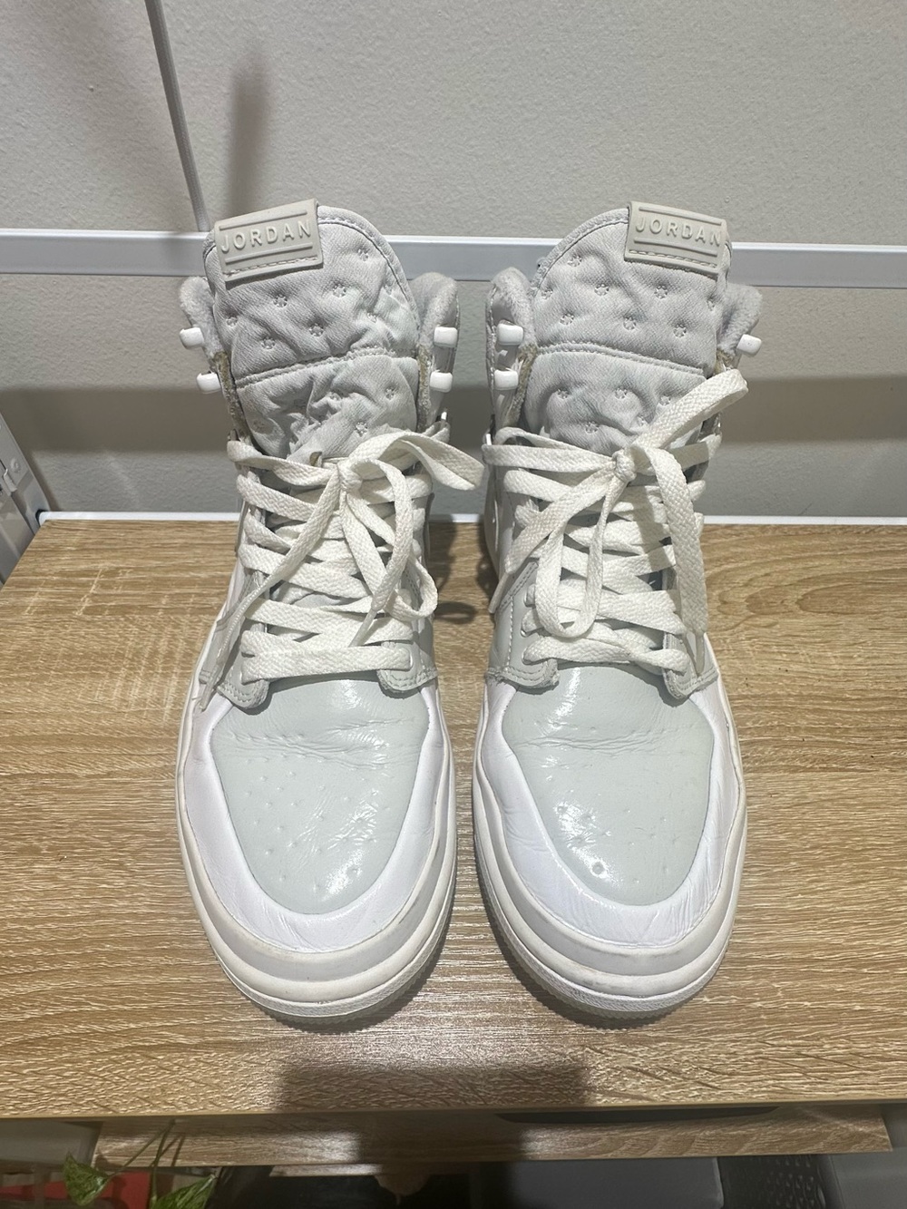 Jordan Women's All-White High-Top Sneakers